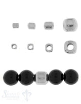 Zwischenteil Silber Quader 2.5x2.5x3 mm poliert 1 Pack = ca. 74 Stk. ca. 5 gr.