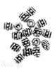 Zwischenteil Silber verziert geschwärzt 4,5x5 mm Loch 1,3 mm 1 Pack = 28 Stk. ca. 10 gr. - Shanti Enterprise AG